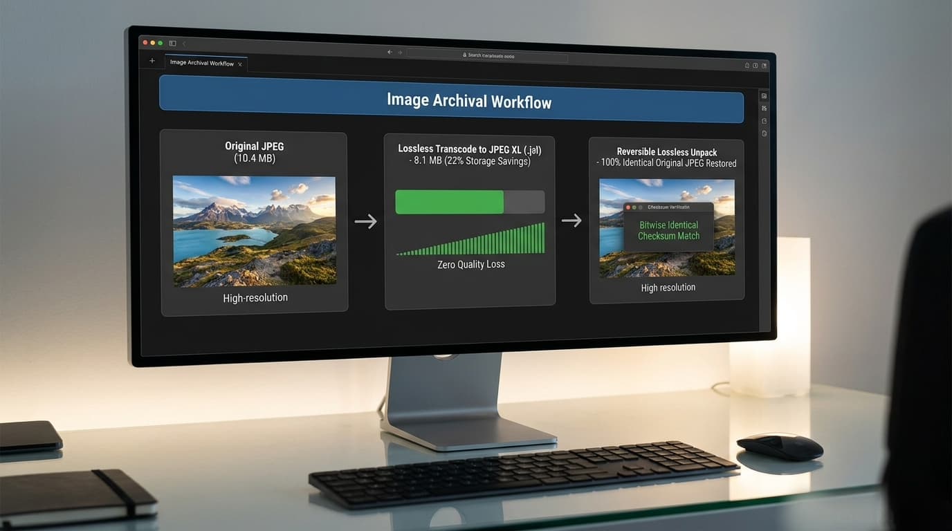 Lossless Transcoding Archive