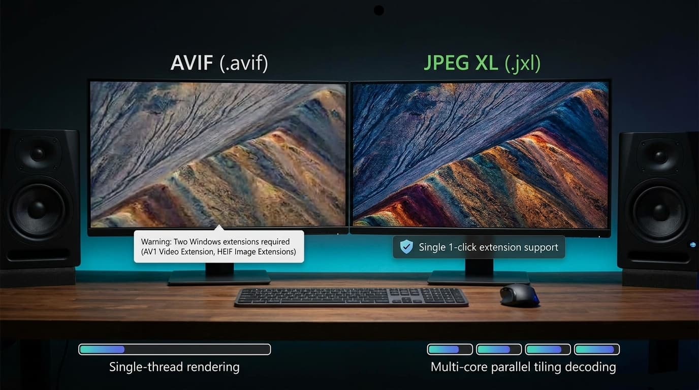 JPEG XL vs AVIF Realistic Head-to-Head
